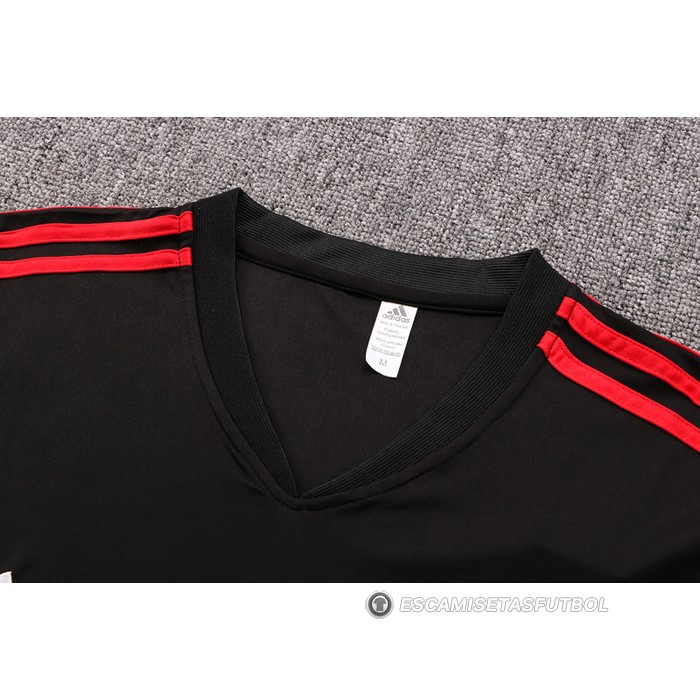 Chandal del Manchester United Manga Corta 22-23 Negro - Pantalon Corto